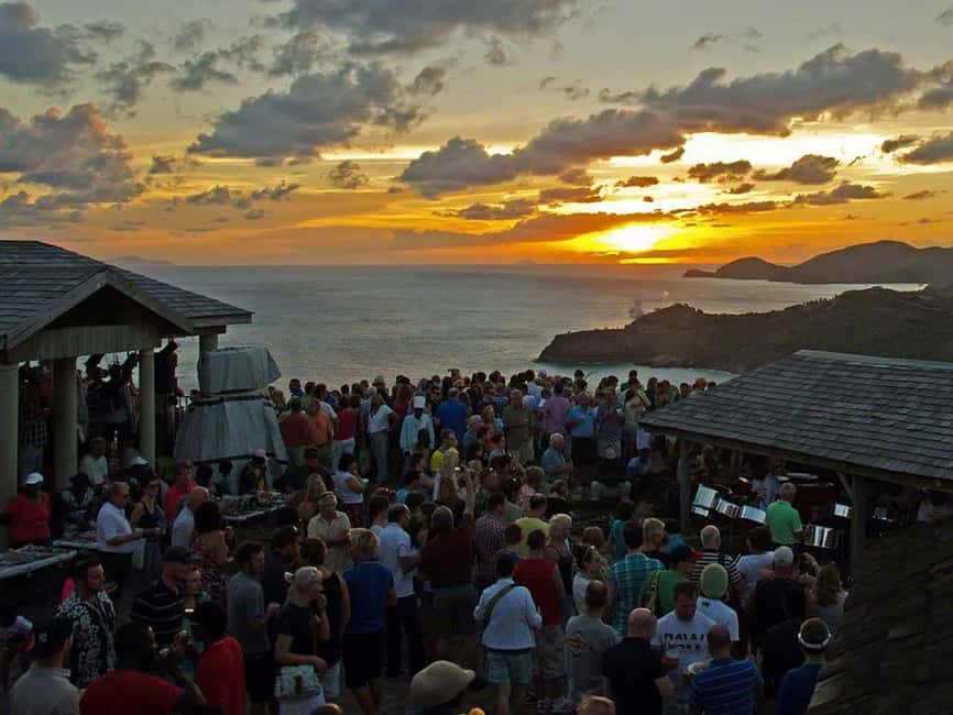 Antigua: Shirley Heights Sunset Party Transfer - Kalypso music before sunset