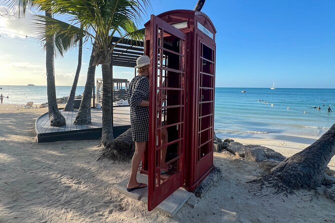 Famous Red Phone Booth Beach (Dickenson Bay) and Fort Bay Beach - What is included, and what you still need