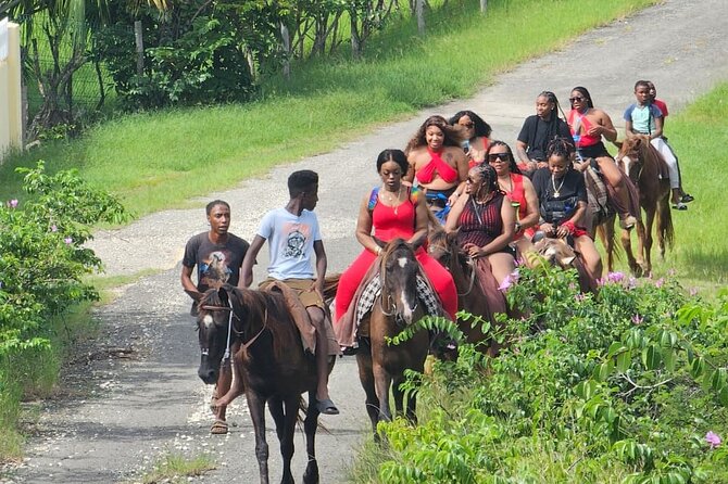Horseback Riding at Hawksbill Beach in Five islands Antigua - Hawksbill Beach and the short stretch beside the sea