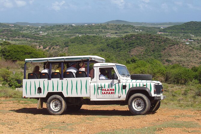Island Safari Discovery - Potworks Dam and Antigua beyond the coast