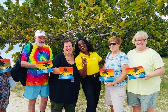 Sip & Paint Antigua - Meeting Jacqui and starting the painting class