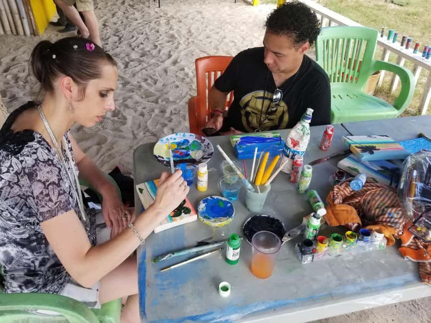 Sip & Paint with lunch on exciting Ffryes Tiki beach Bar - Is $65 good value?