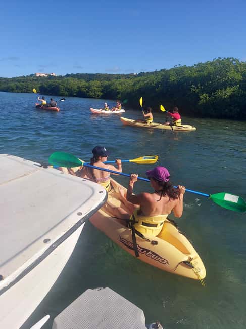 St. John's, Antigua Kayak, Snorkeling, & Beach Bird Island - Swimming and soft sand at the final stop