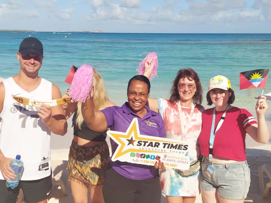 St. John's: Discover The Real Antigua Island Tour Experience - Pigeon Point Beach and the needed swim break