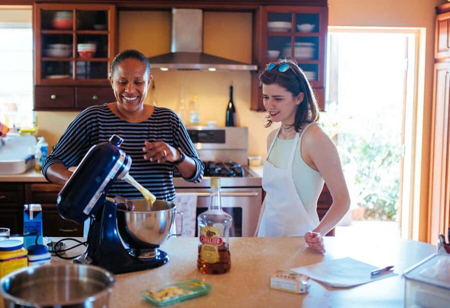St. John's: From the Sea Cooking Class - Eating on a veranda above the Caribbean
