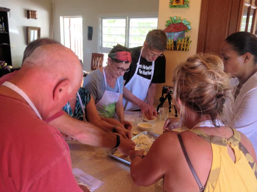 St. John's: Rum Cooking Class with 6 Rum Tastings - The cooking: from sweet potato soup to rum-soaked steak